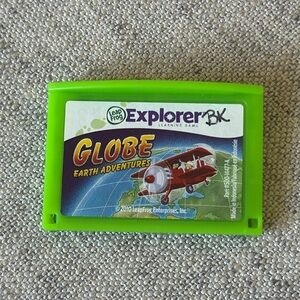 LeapFrog Explorer Learning Game Globe Earth Adventure game cartridge